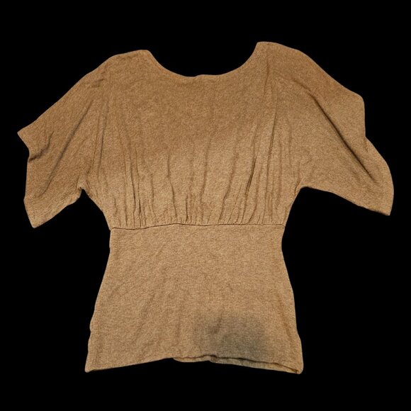 Bordeaux Women’s Dolman Sleeve Top Size Small Taupe - Picture 2 of 4